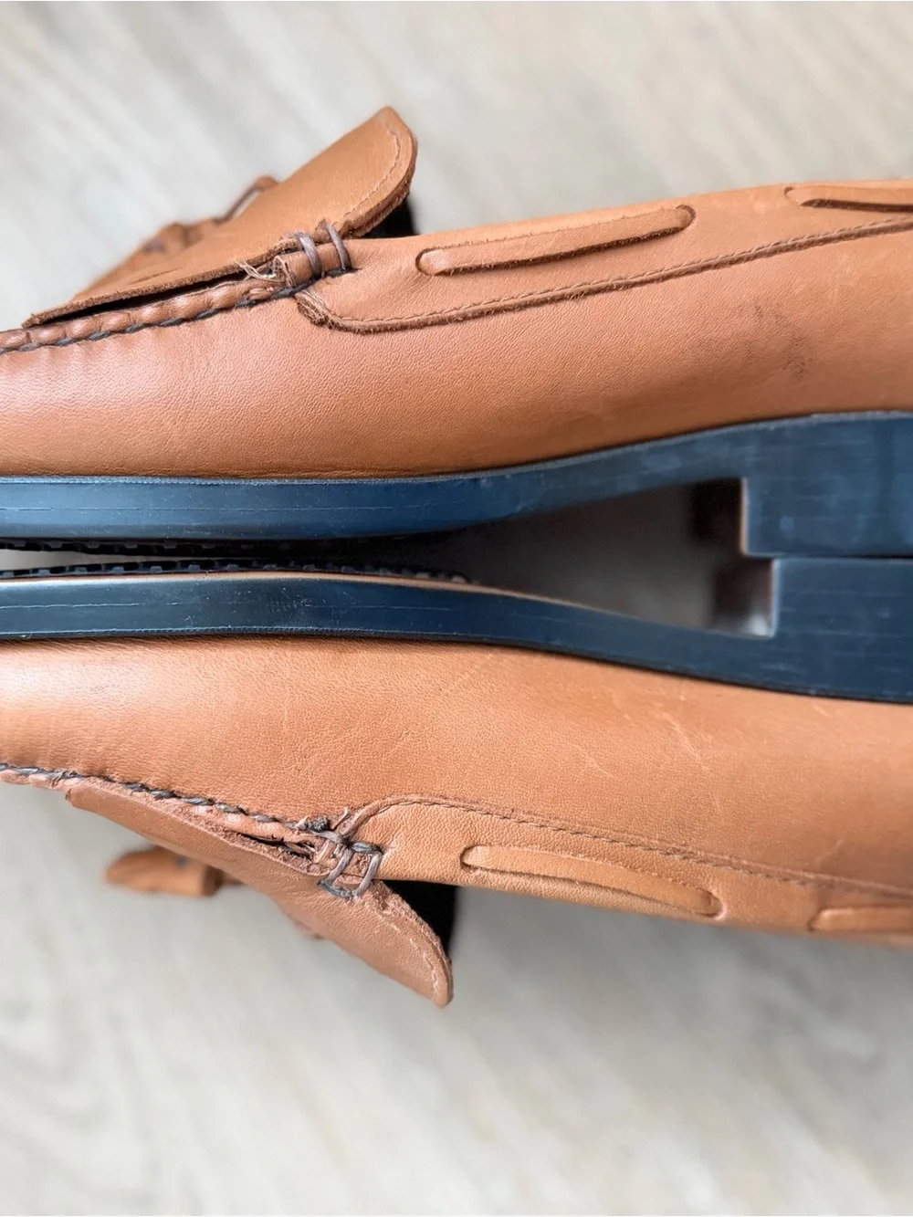 G.H. Bass & Co. Tassel Fringe Loafers in Cognac Brown